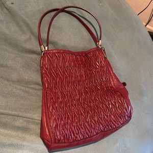 Coach textured shoulder bag gently used